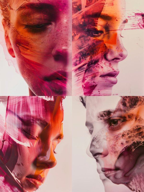Fragmented Visions of Crimson Light
