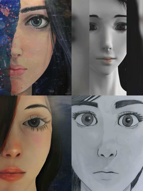 Faces of Imagination: A Portrait Study