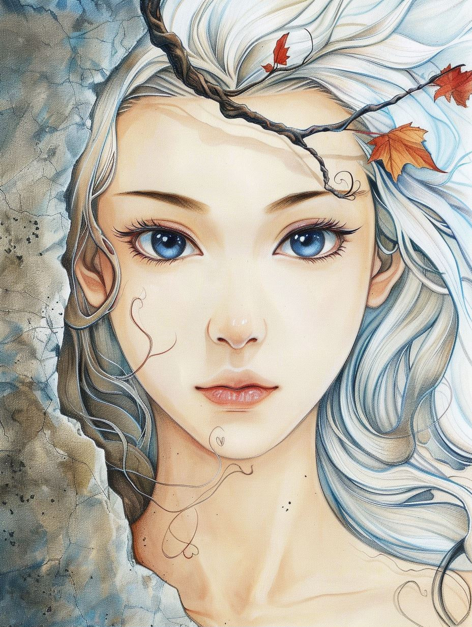 Ethereal Spirit of Autumn Frost - Image 1