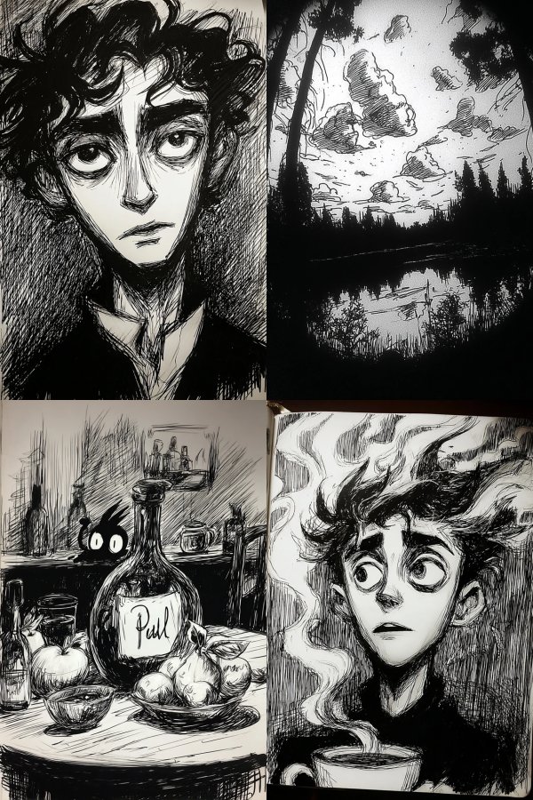 Ink and Shadow: A Gothic Sketchbook