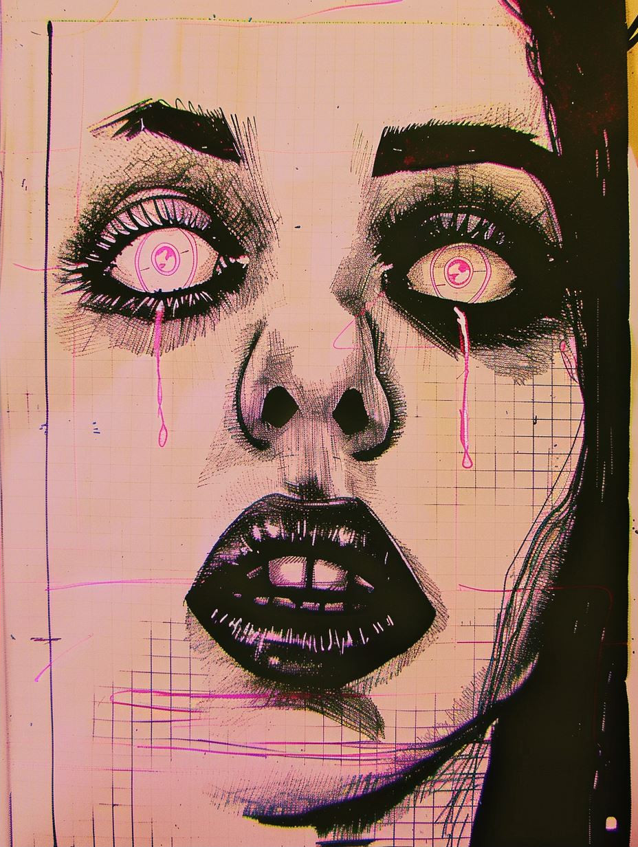 Neon Prism Cyber Portrait - Image 2