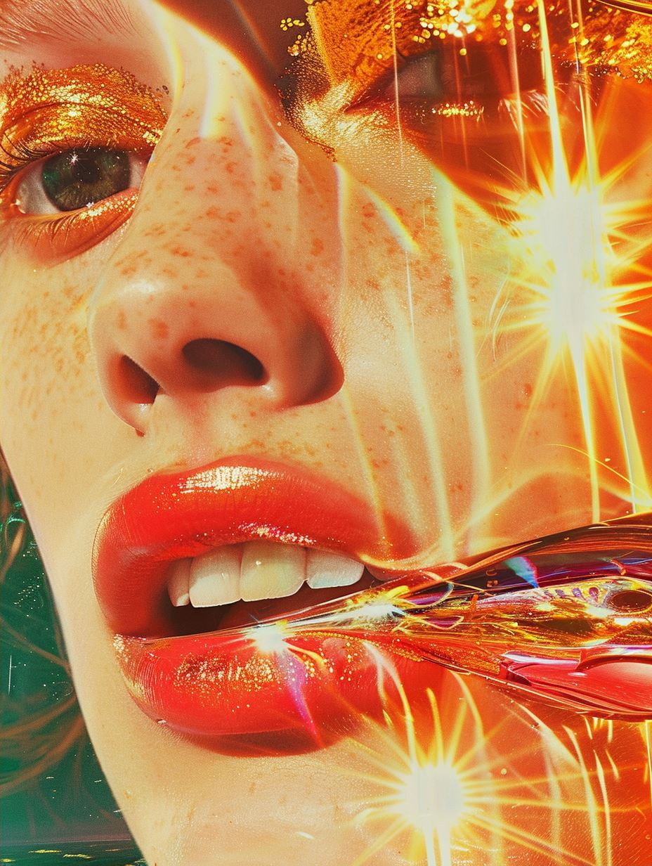 Digital Glitch Portraits in Vibrant Color - Image 2