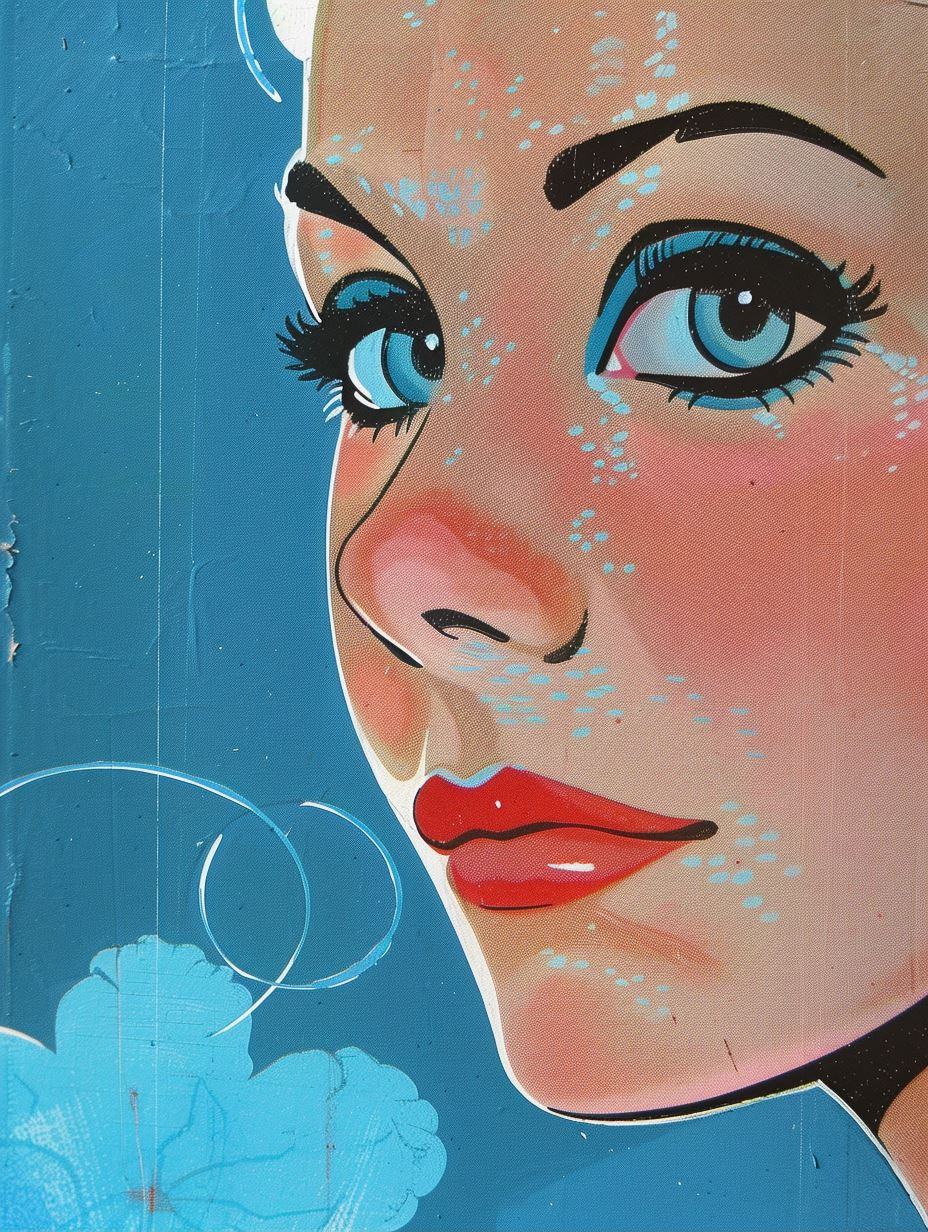 Vintage Mid-Century Pop Art Muse - Image 2