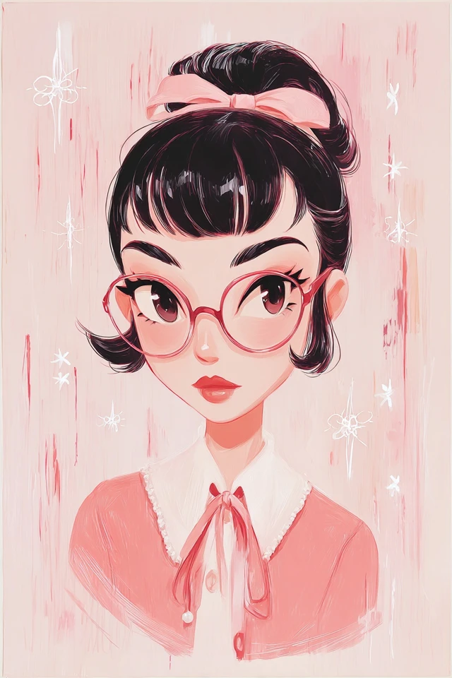 Pastel Petal Portrait - Image 1