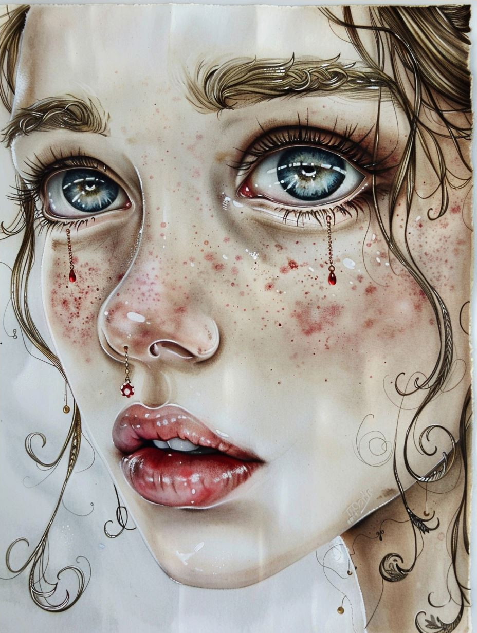 Ethereal Gazes of a Freckled Muse - Image 4