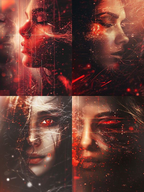 Crimson Digital Neural Consciousness