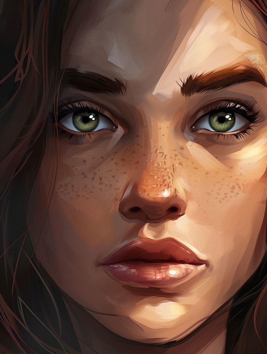 Ethereal Portrait of Sunlit Grace - Image 2