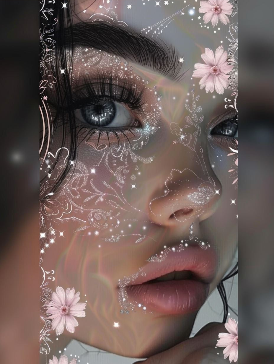 Celestial Stardust Ethereal Portrait - Image 3