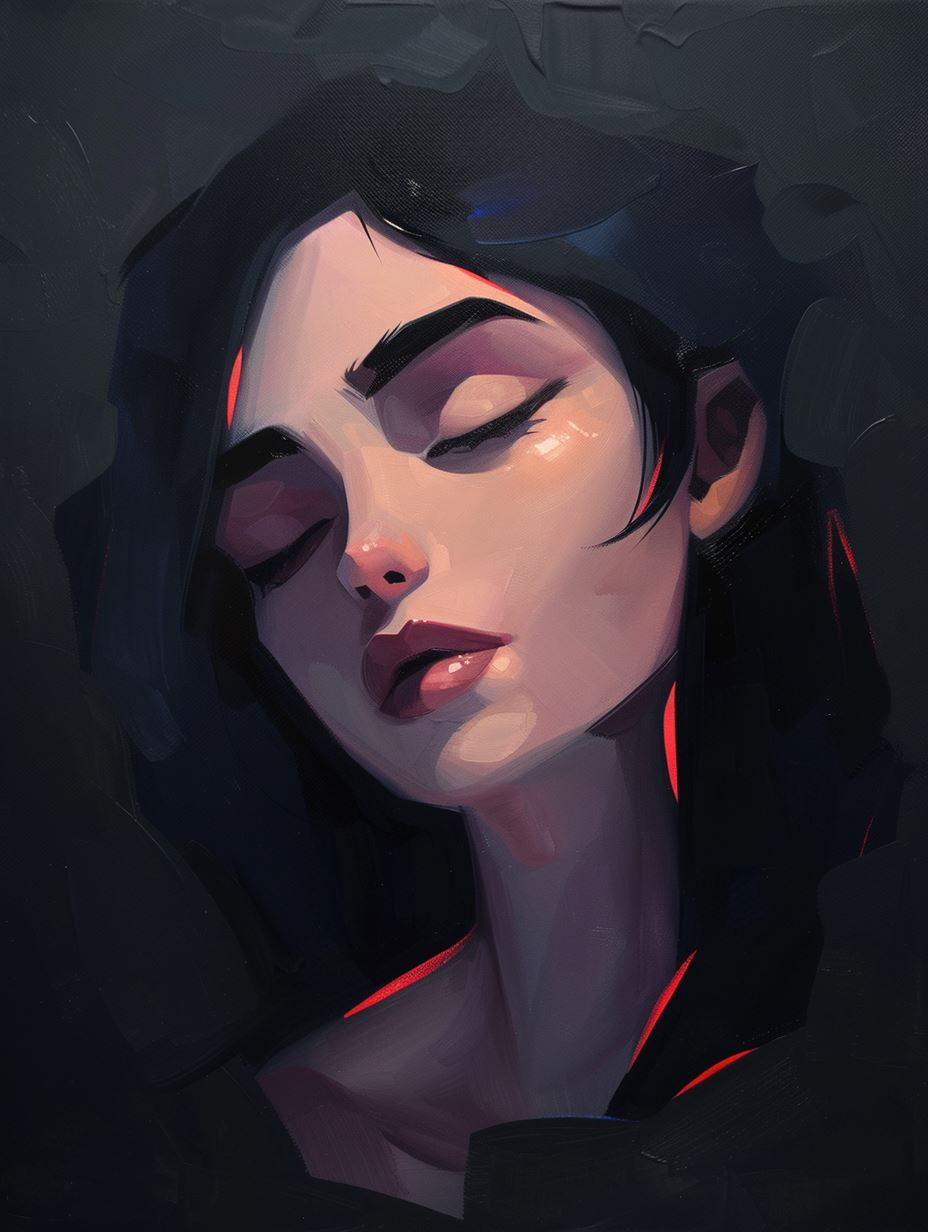 Mystic Gazes: Digital Portrait Study - Image 4