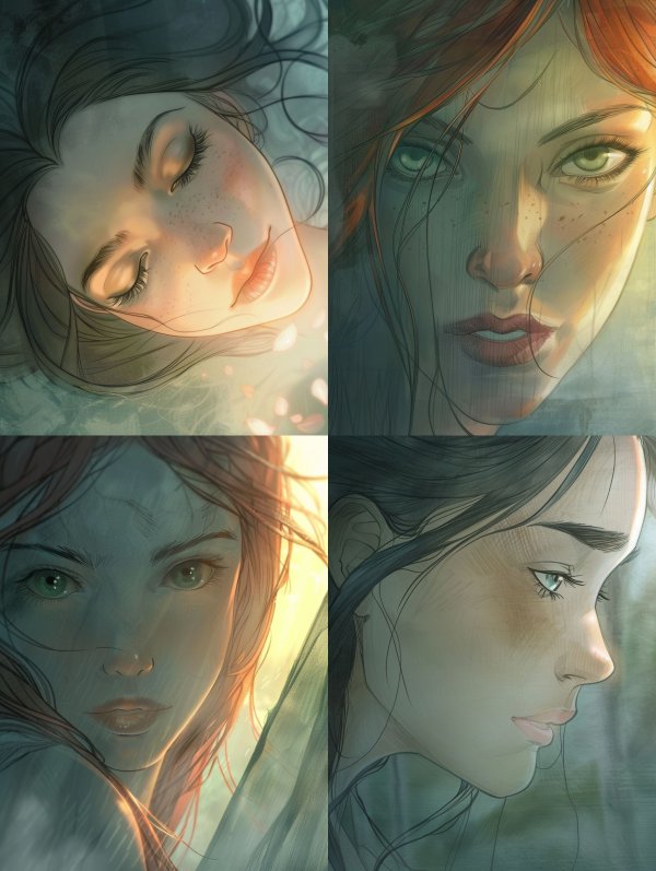 Ethereal Visions of Dreaming Women