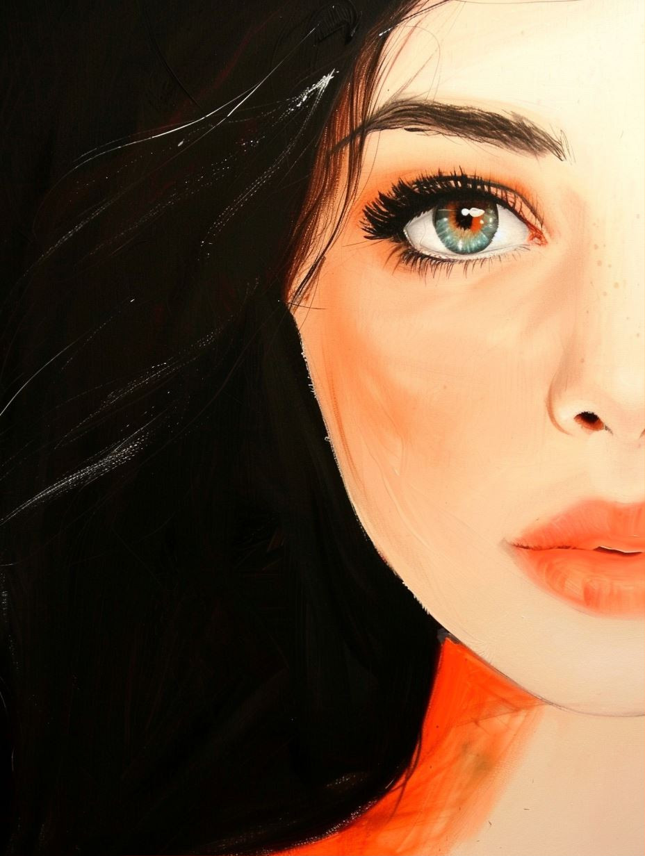 Vibrant Modern Portraiture Study - Image 1