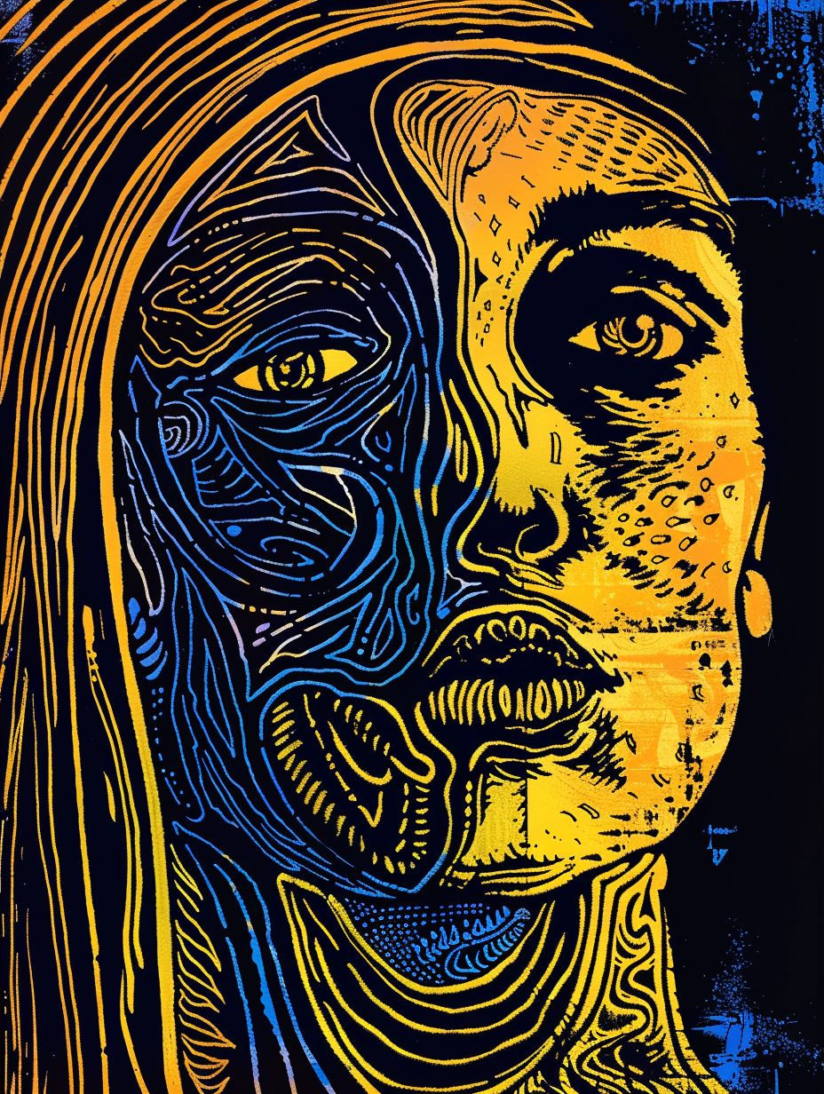 Electric Neon Pop Art Portrait - Image 4
