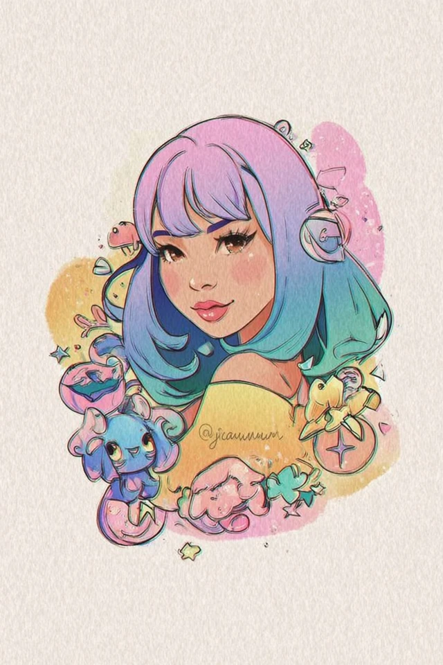 Pastel Dreams Digital Art Collection - Image 1