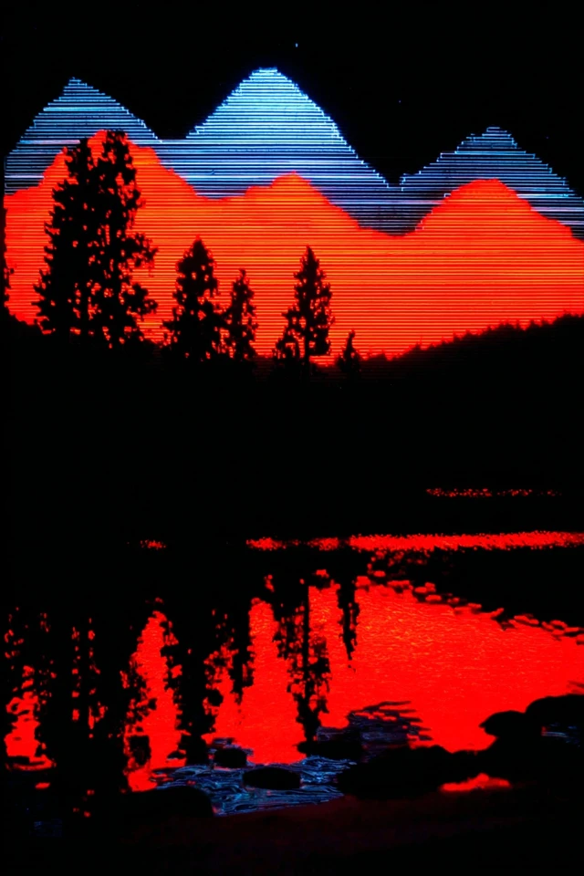 Neon Pixel Portrait - Image 2