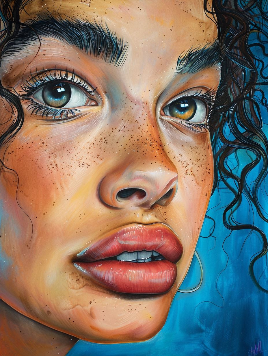 Vibrant Gaze Portrait - Image 2