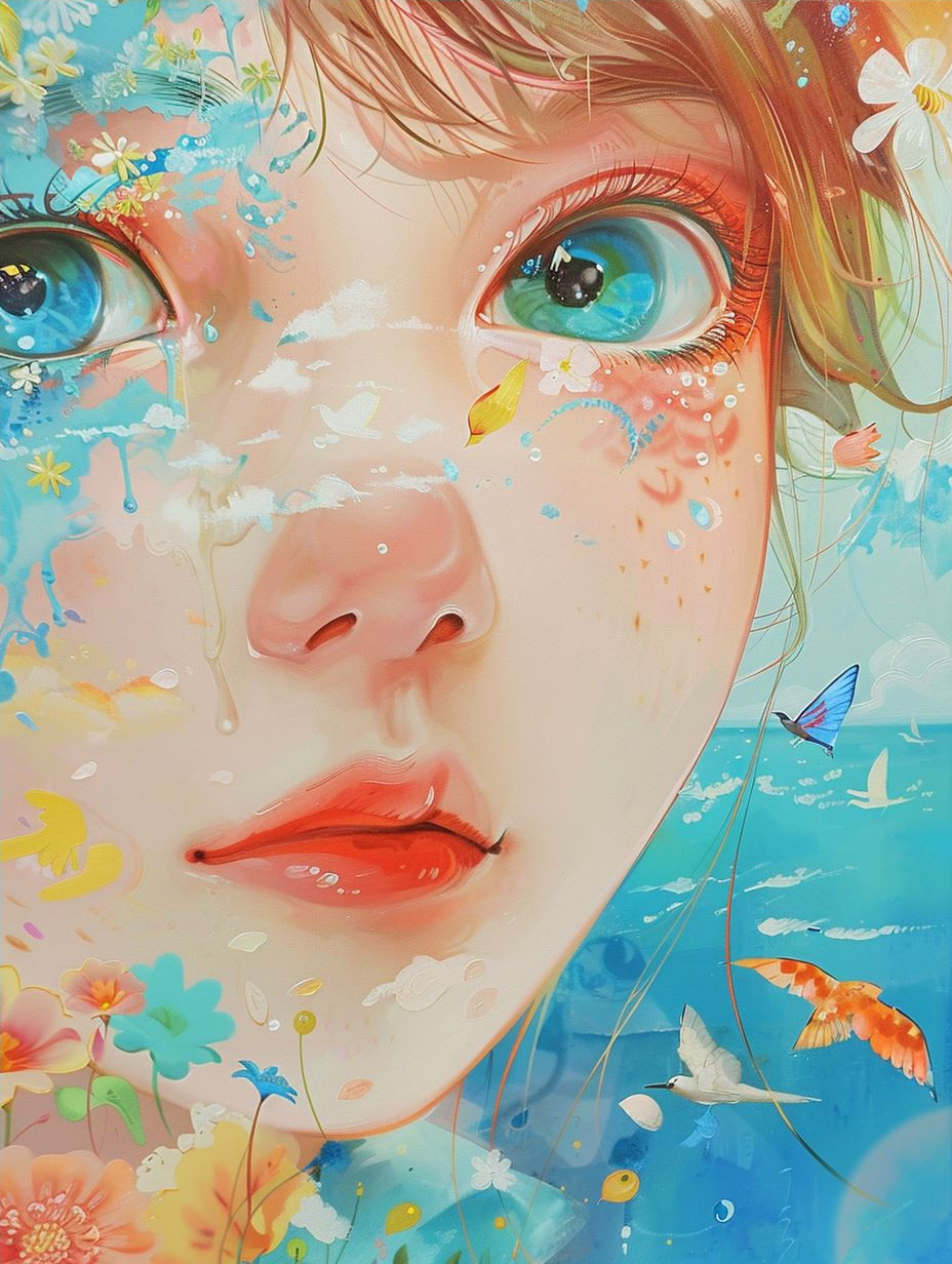 Ethereal Gaze of Luminescent Wonder - Image 4