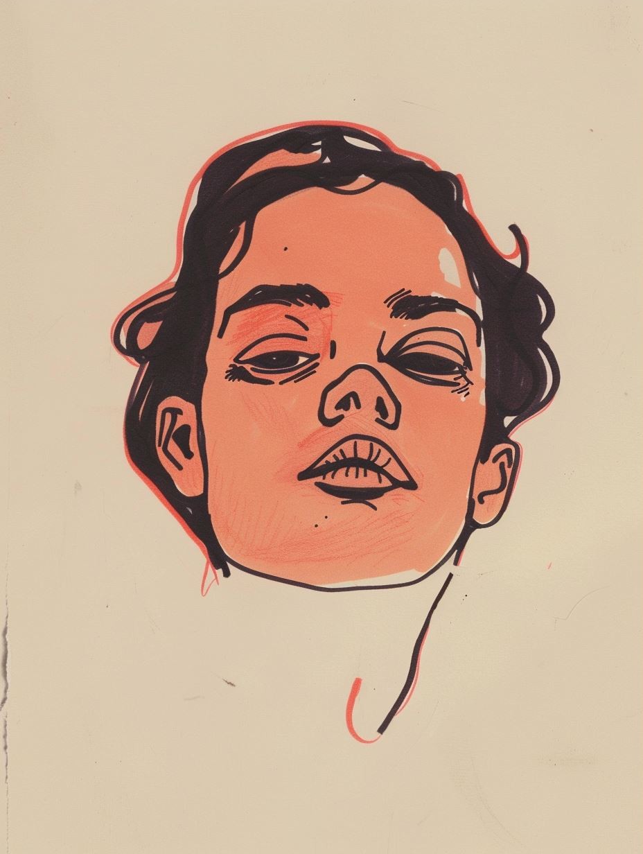 Vintage Noir Portrait Study - Image 3
