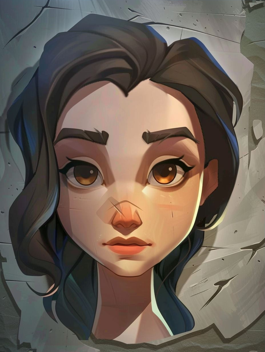 Digital Art Portraits of a Stylized Woman - Image 3