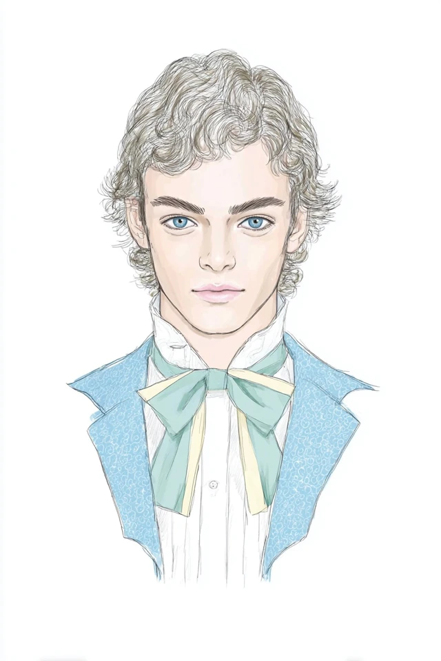 Elegant Pastel Portrait - Image 1