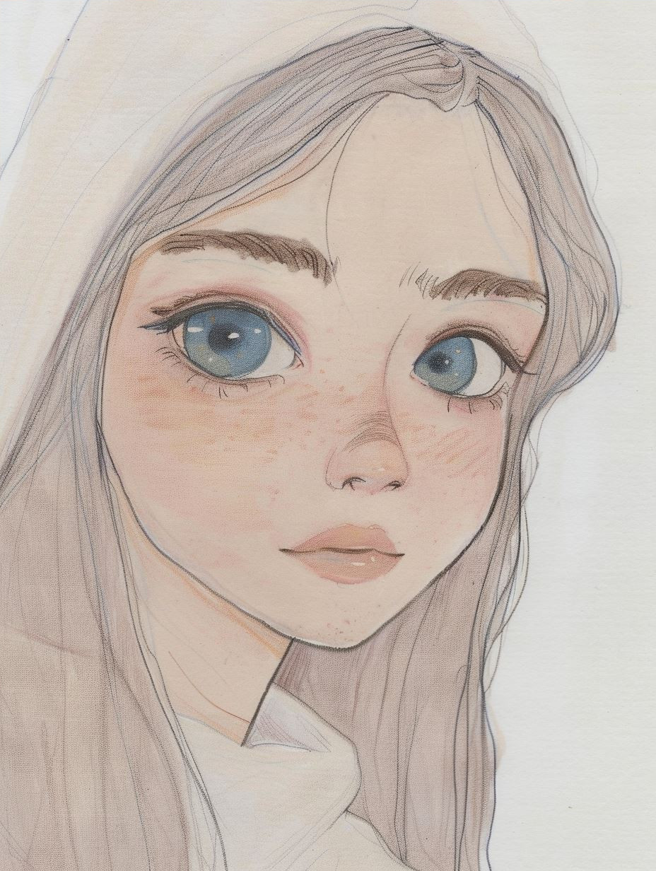Ethereal Pastel Child Portrait - Image 4