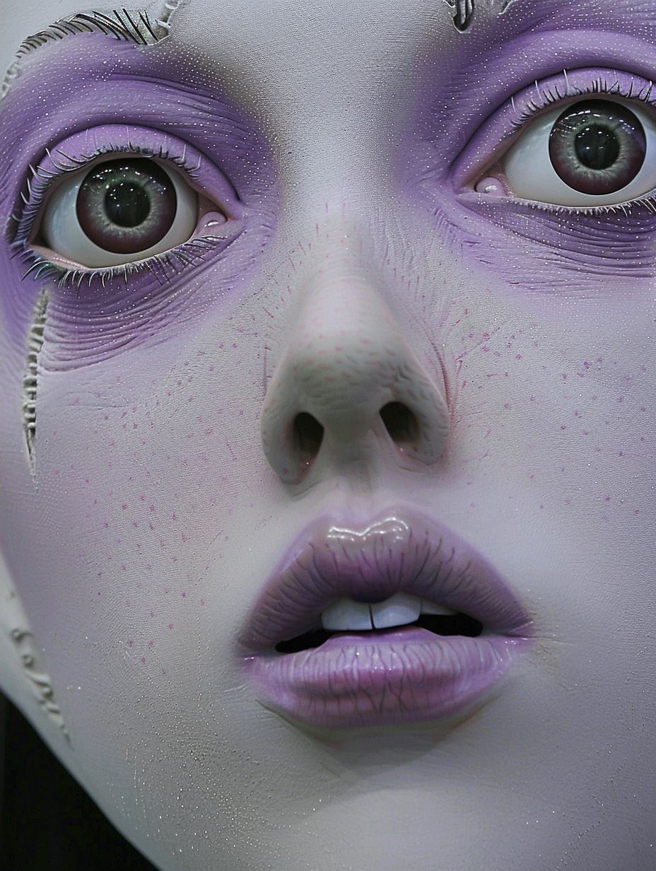 Ethereal Lavender Lace Portrait - Image 2