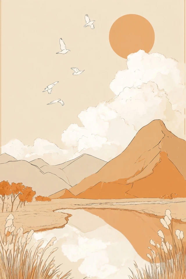 Warm Autumnal Aesthetic Art Collection - Image 2
