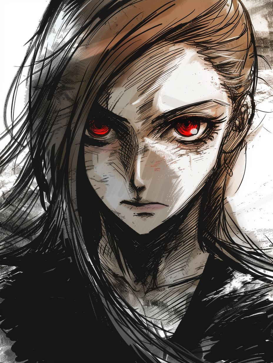 Dark Sketch Crimson Gaze - Image 3