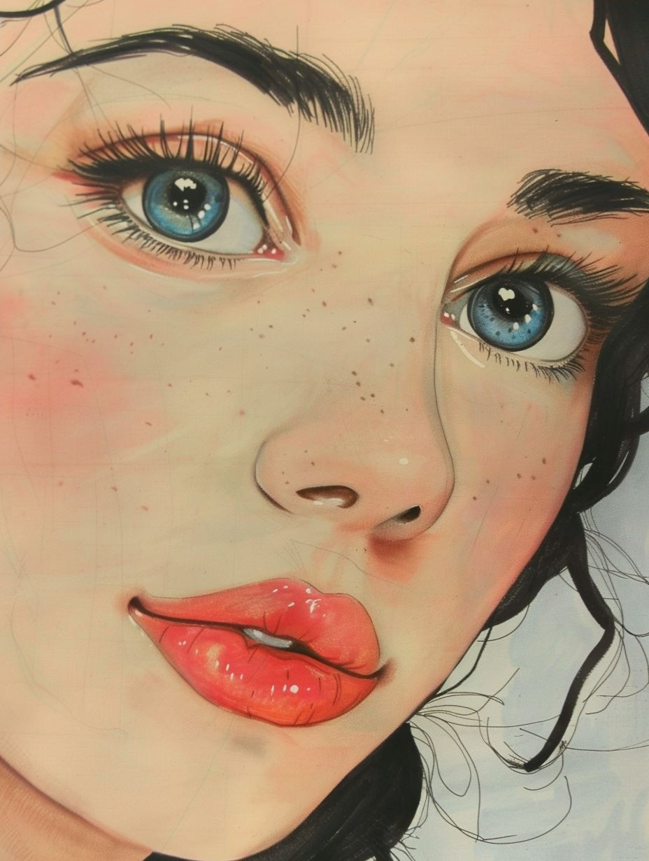 Ethereal Gazes: Digital Portrait Collection - Image 4