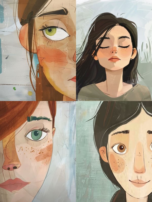 Soft Ethereal Digital Portraits