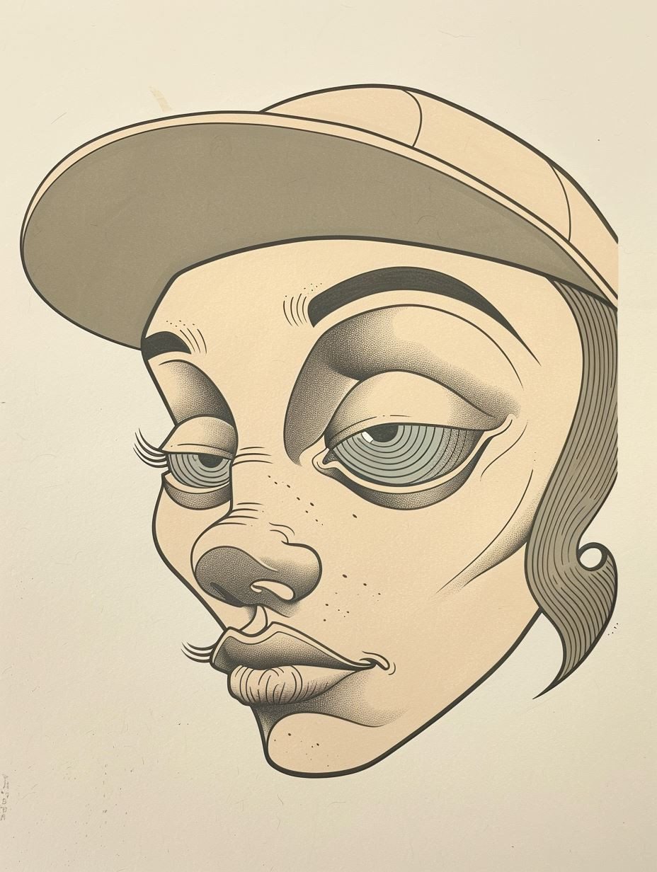 Vintage Stylized Portrait Studies - Image 4