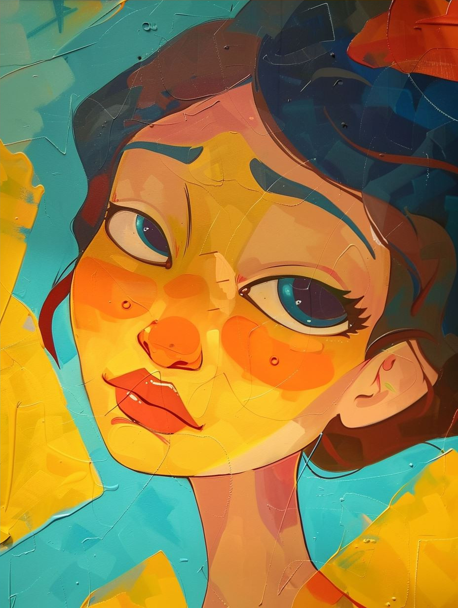 Vibrant Stylized Digital Portraiture - Image 4