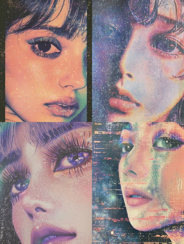 Celestial Glitter Dream Portrait