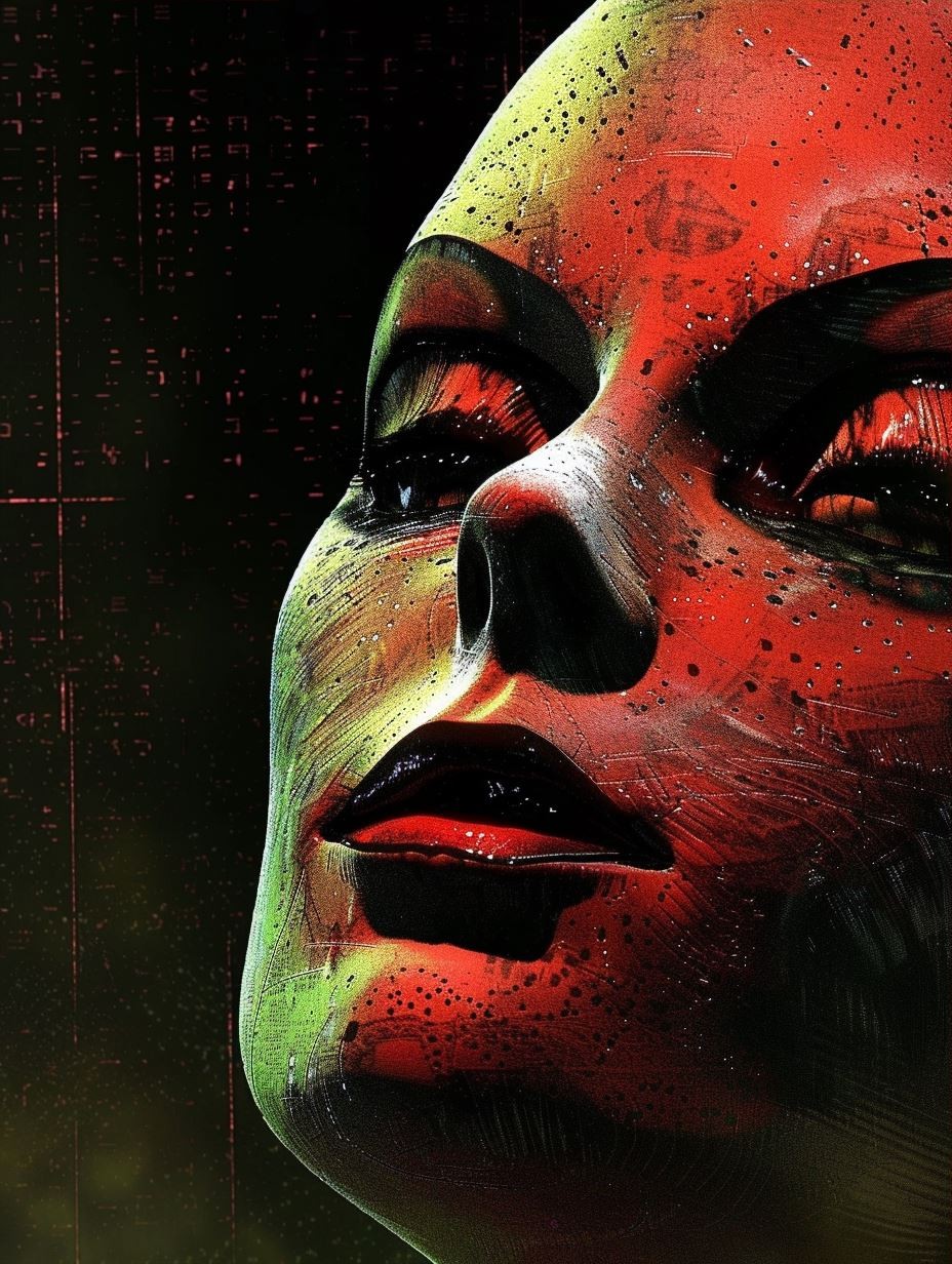 Cybernetic Gaze of Crimson Light - Image 3