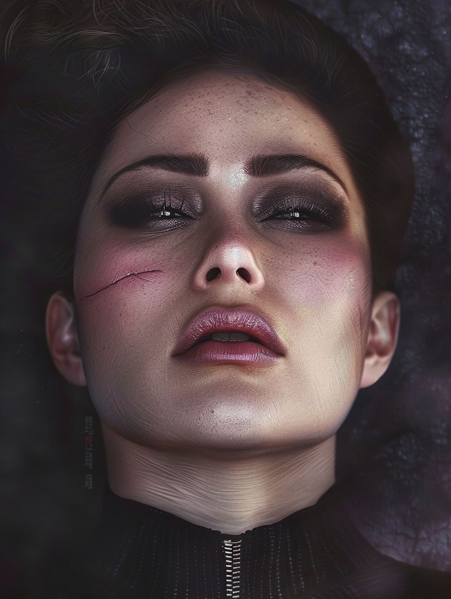Ethereal Neon Dew Portrait - Image 4