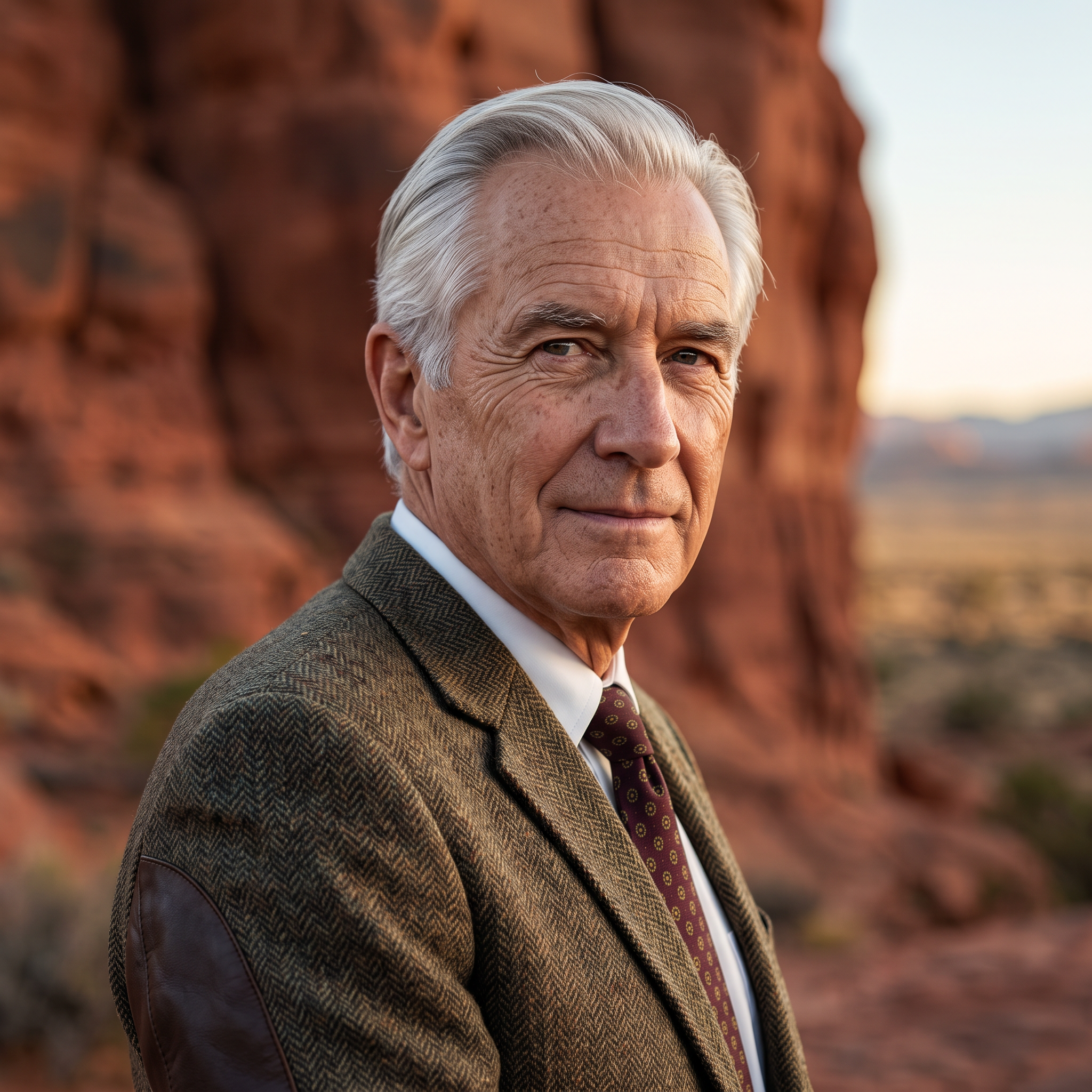 Distinguished British Professor in Arizona Desert