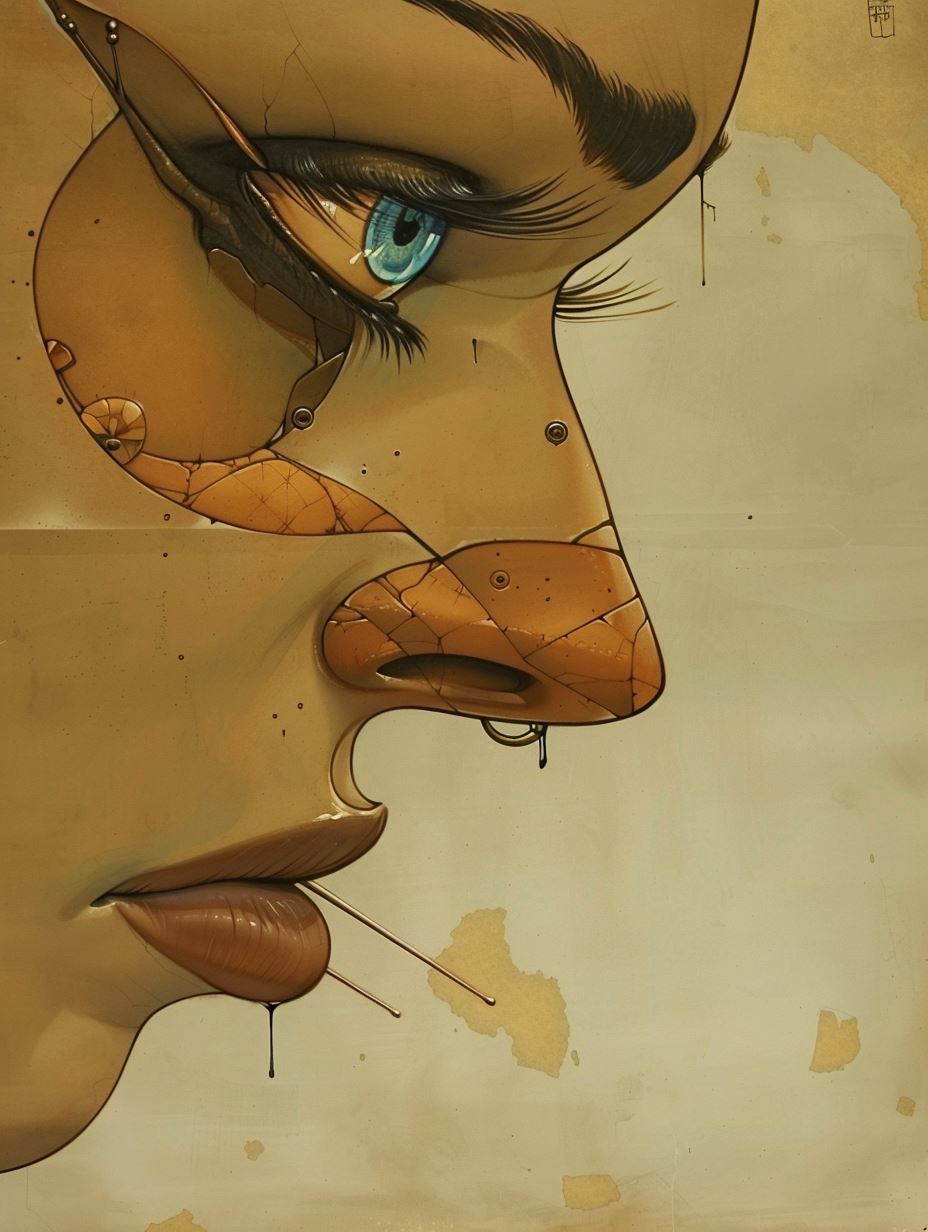 Fragmented Souls in Ochre Tones - Image 4