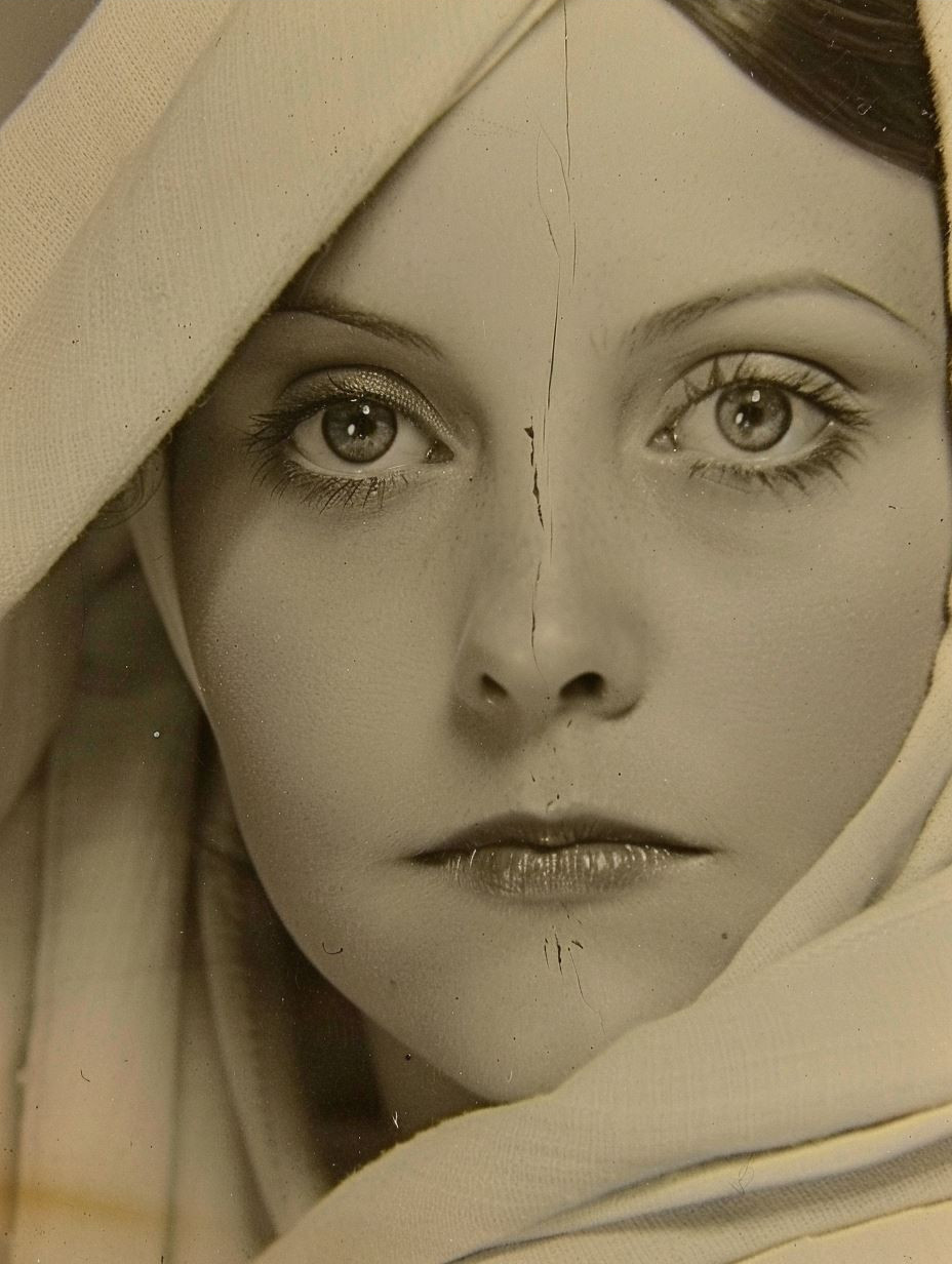 Vintage Cinematic Portrait Elegance - Image 3