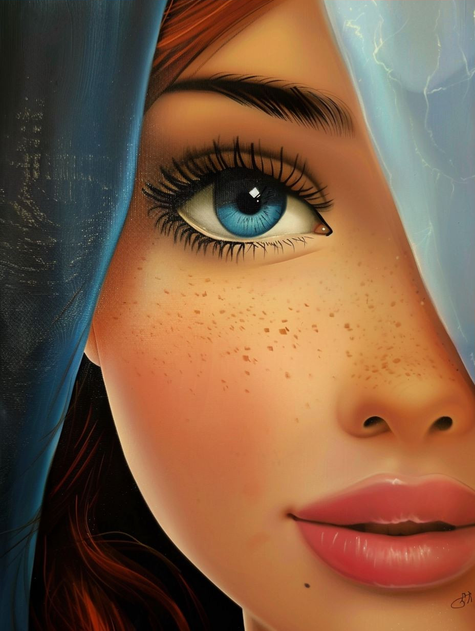 Azure Gaze Glamour - Image 3