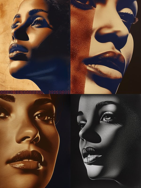 Golden Halftone Radiance