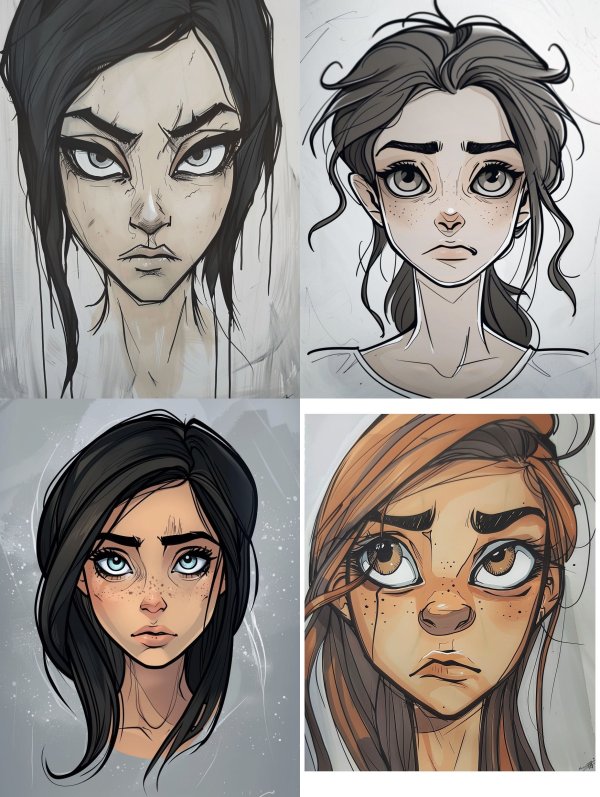 Emotional Expressions in Digital Character Art