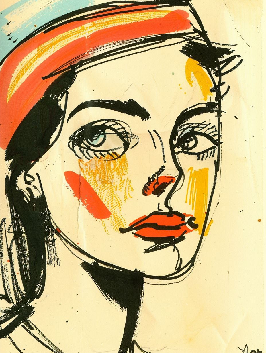Expressive Ink and Wash Portraits - Image 2
