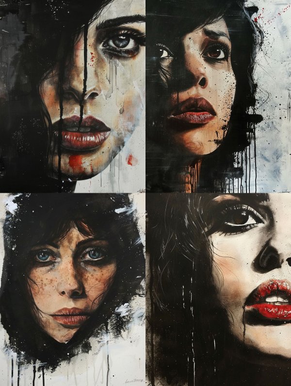 Melancholic Shadows of Feminine Grace