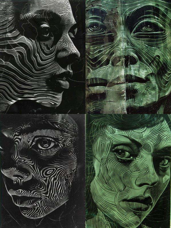 Topographic Human Portrait Study
