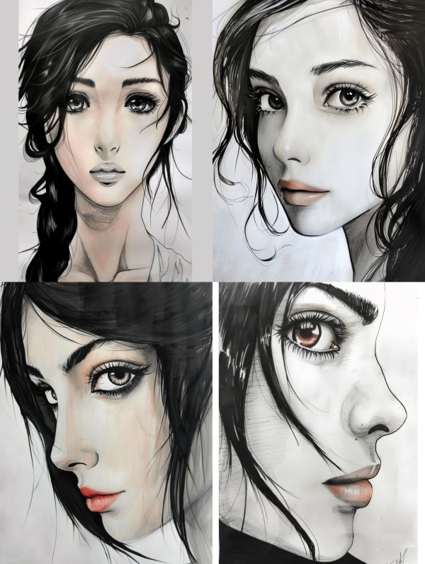 Ethereal Gazes: A Study of Feminine Grace