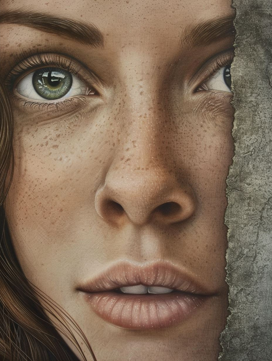 Hyperreal Freckled Gaze - Image 2