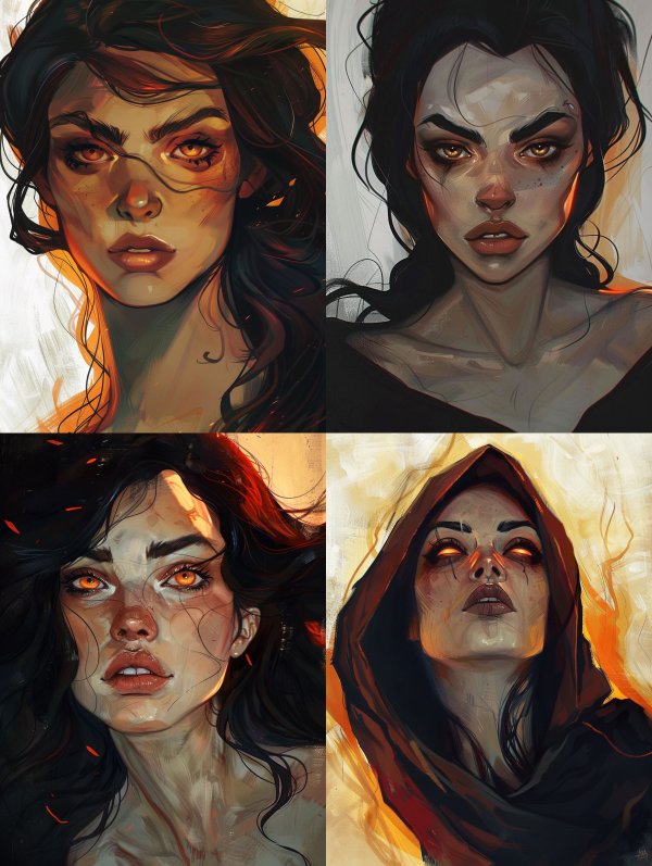 Ethereal Shadows of Mystical Women