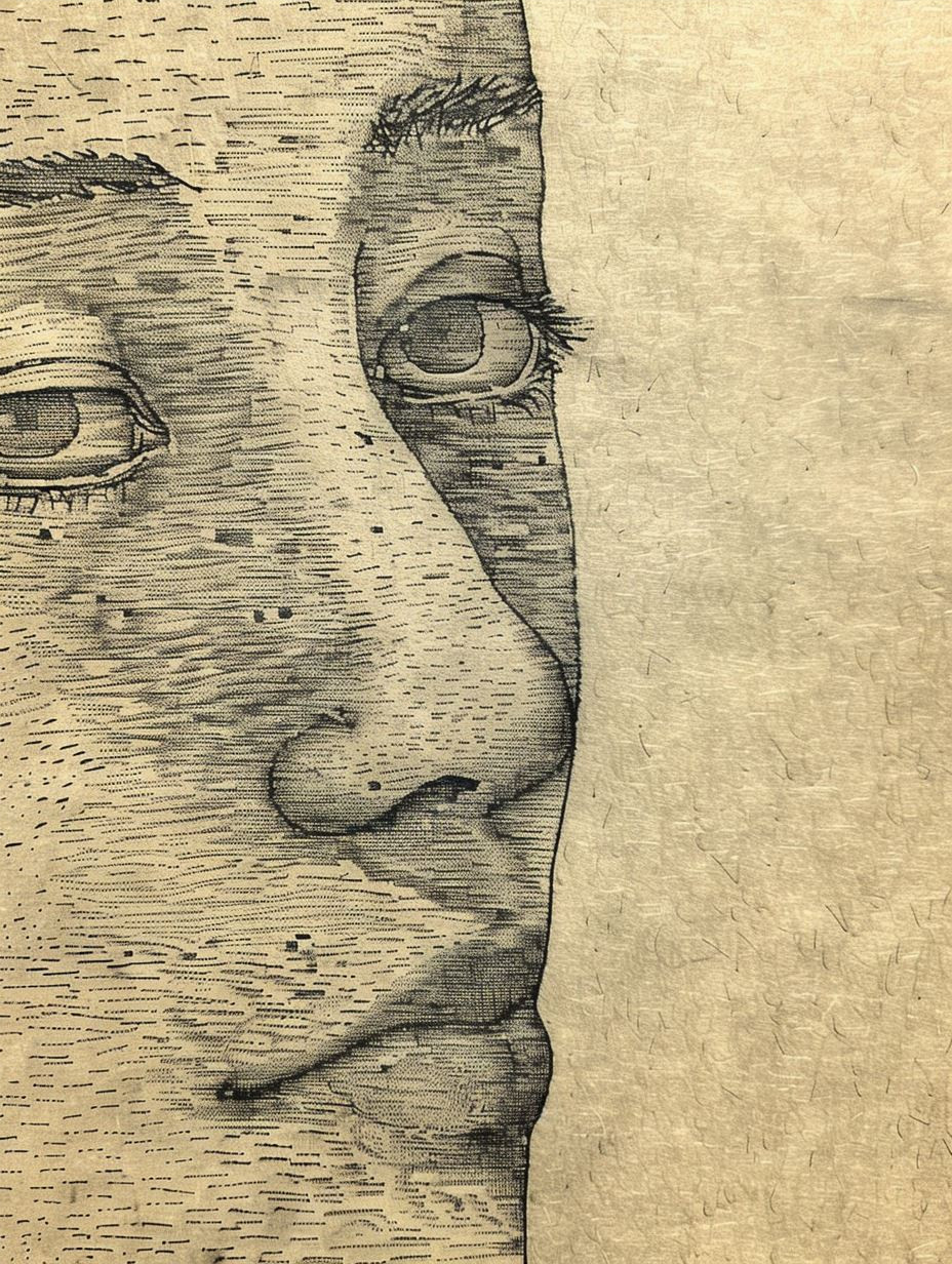 Hand Drawn Portrait Sketch Studies - Image 4