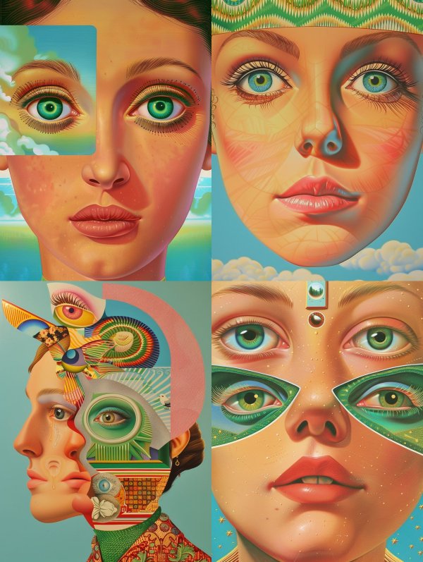Surreal Fragments of Human Vision