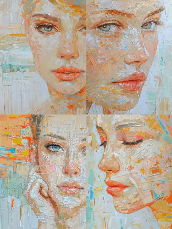 Impressionist Portraits in Pastel Hues