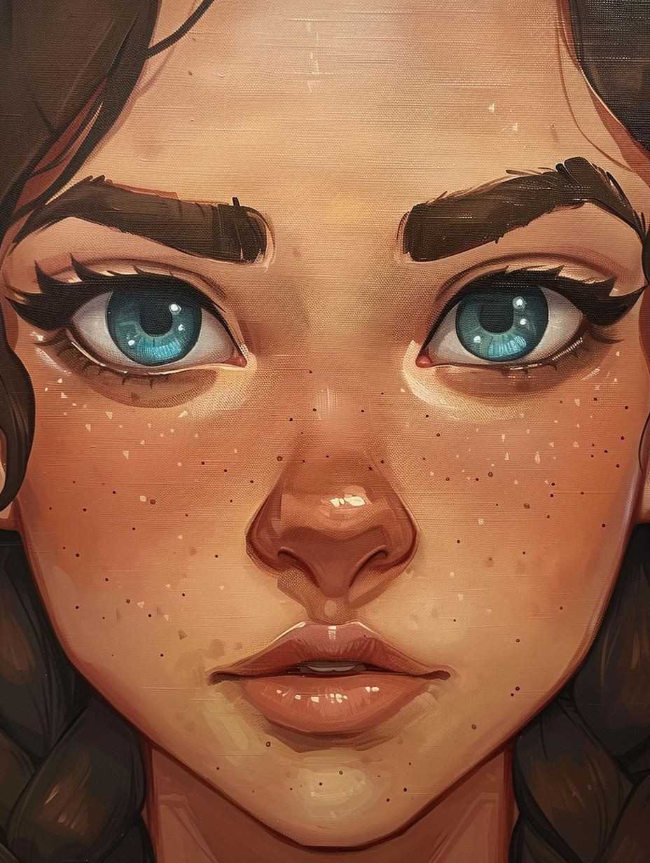 Digital Portrait Art Study - Image 1